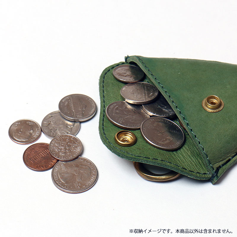 <div align="right">Fin Desigh-Leather Wallet<br />Green ¥5,600+tax</div>